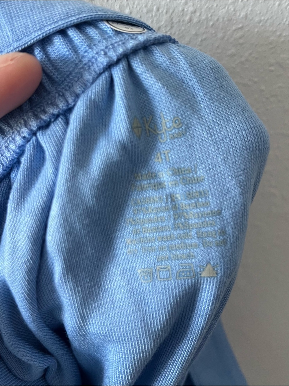 KYTE | NWT Bamboo Overalls Romper | 4T - Picture 3 of 3